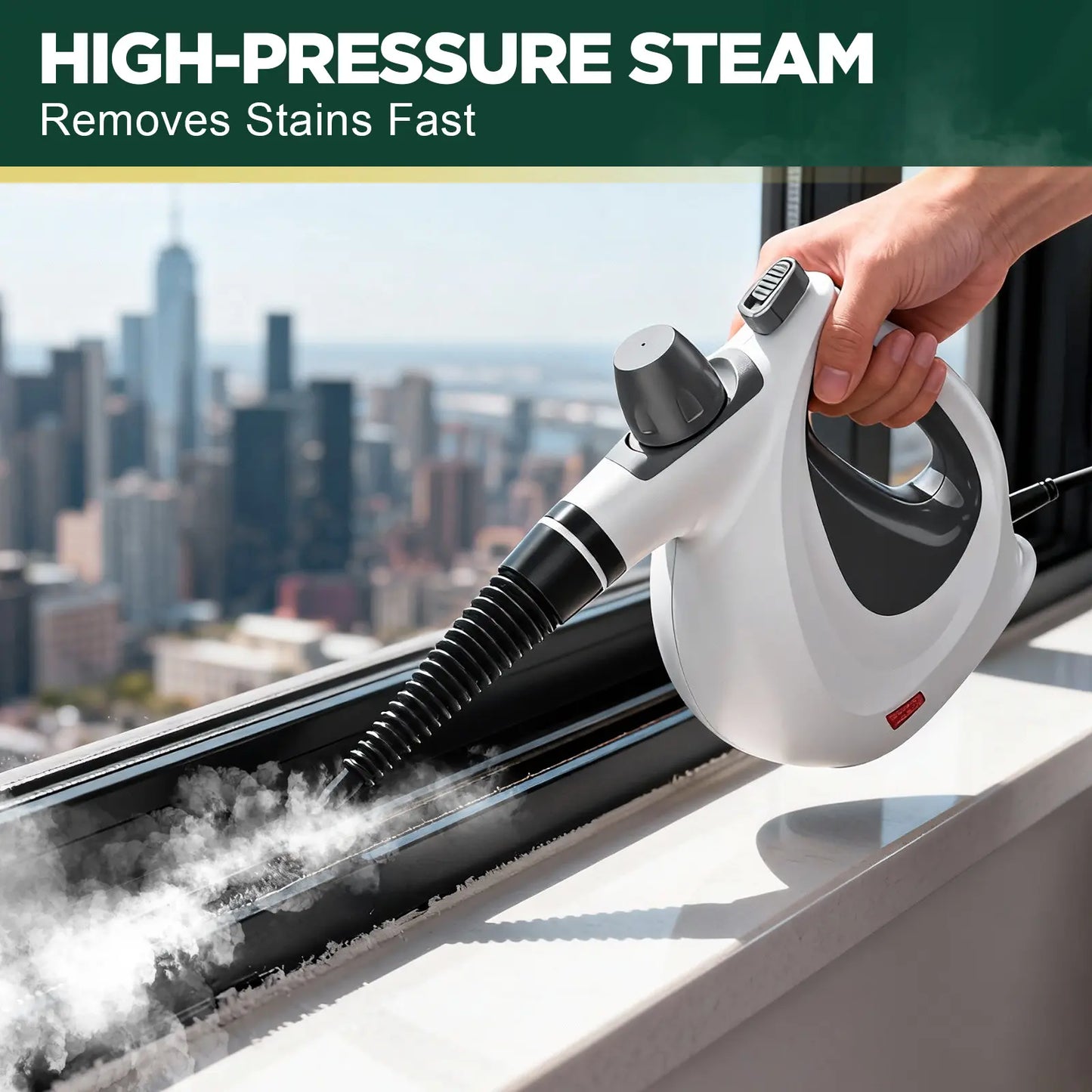 Portable Handheld Steam Cleaner – Multi-Purpose Deep Cleaning Tool with 12 Accessories