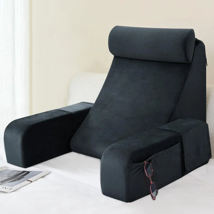 Ergonomic Reading Pillow – Firm Back Support for Reading, Watching TV & Resting