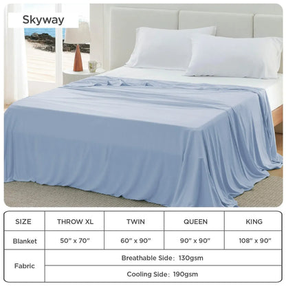 Lightweight Cooling Blanket – Breathable Bamboo Rayon Bedding for Hot Sleepers