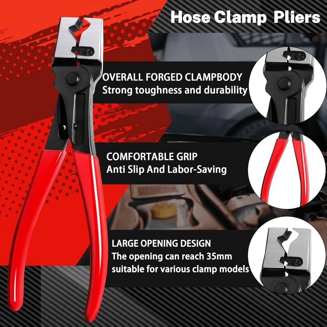 5-Piece Automotive Electrical Connector Disconnect Pliers Set - Mechanic Work Tools with Angled & Straight Pliers, Multifunctional Hose Clamp Remover for Car Repairs, Damage-Free Portable In-Car Accessory, Father's Day Gift, Father's Day Gifts
