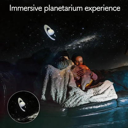 2-in-1 Starry Sky Projector Night Light – USB Portable LED Ceiling & Wall Lamp (6 Slides)