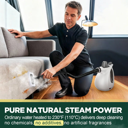 Portable Handheld Steam Cleaner – Multi-Purpose Deep Cleaning Tool with 12 Accessories