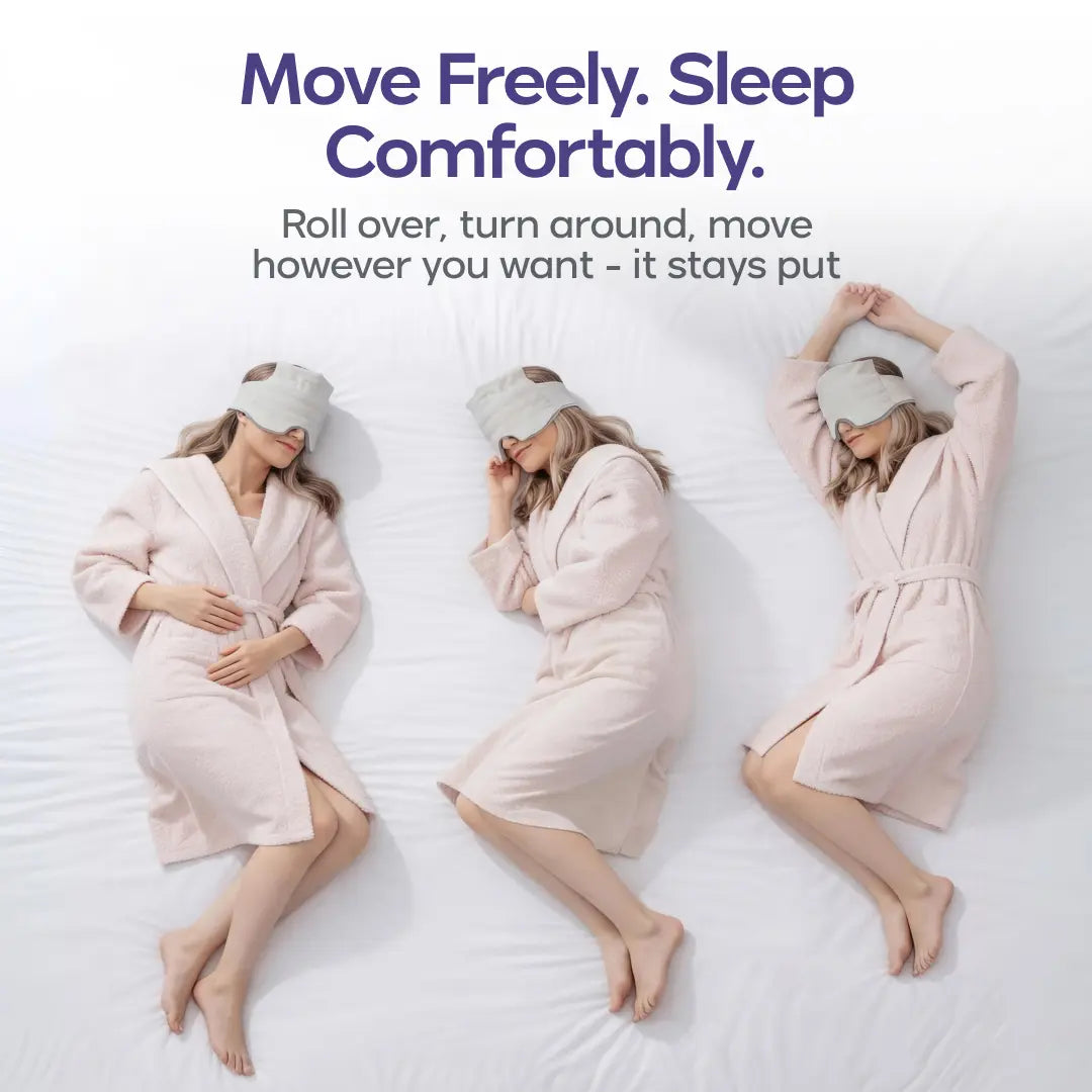 Weighted Sleep Eye Mask – 360° Light Blocking & Deep Pressure Comfort