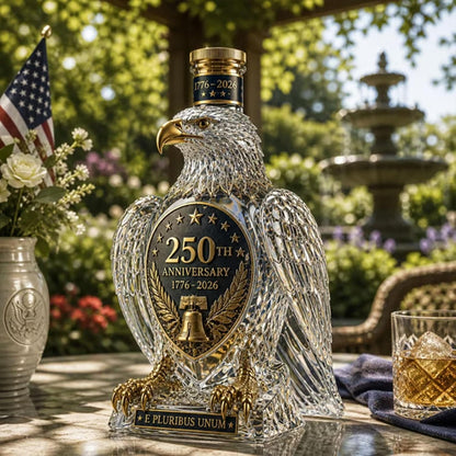 American Eagle 250th Anniversary Whiskey Decanter – 1776–2026 Patriotic Collectible Display Bottle