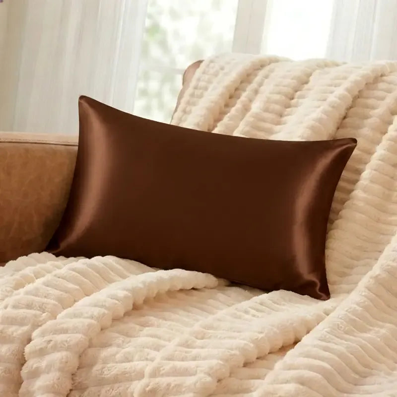 NTBAY 2-Piece Silky Satin Pillowcases – Soft Microfiber Bed Pillow Covers with Envelope Closure