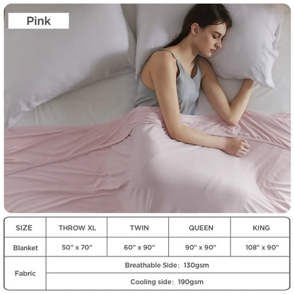 Lightweight Cooling Blanket – Breathable Bamboo Rayon Bedding for Hot Sleepers