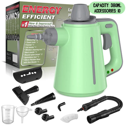 Portable Handheld Steam Cleaner – Multi-Purpose Deep Cleaning Tool with 12 Accessories