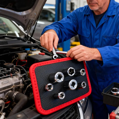 3PCS Magnetic Tool Mat Set – Flexible Magnetic Trays for Garage, Workshop & Auto Repair