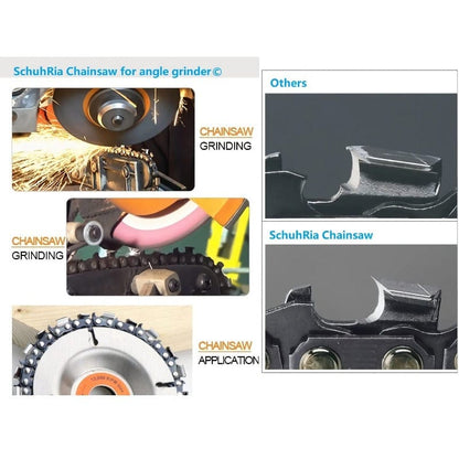 Angle Grinder Chain Disc – Fast Wood Carving & Shaping Wheel for 4" & 4½" Grinders