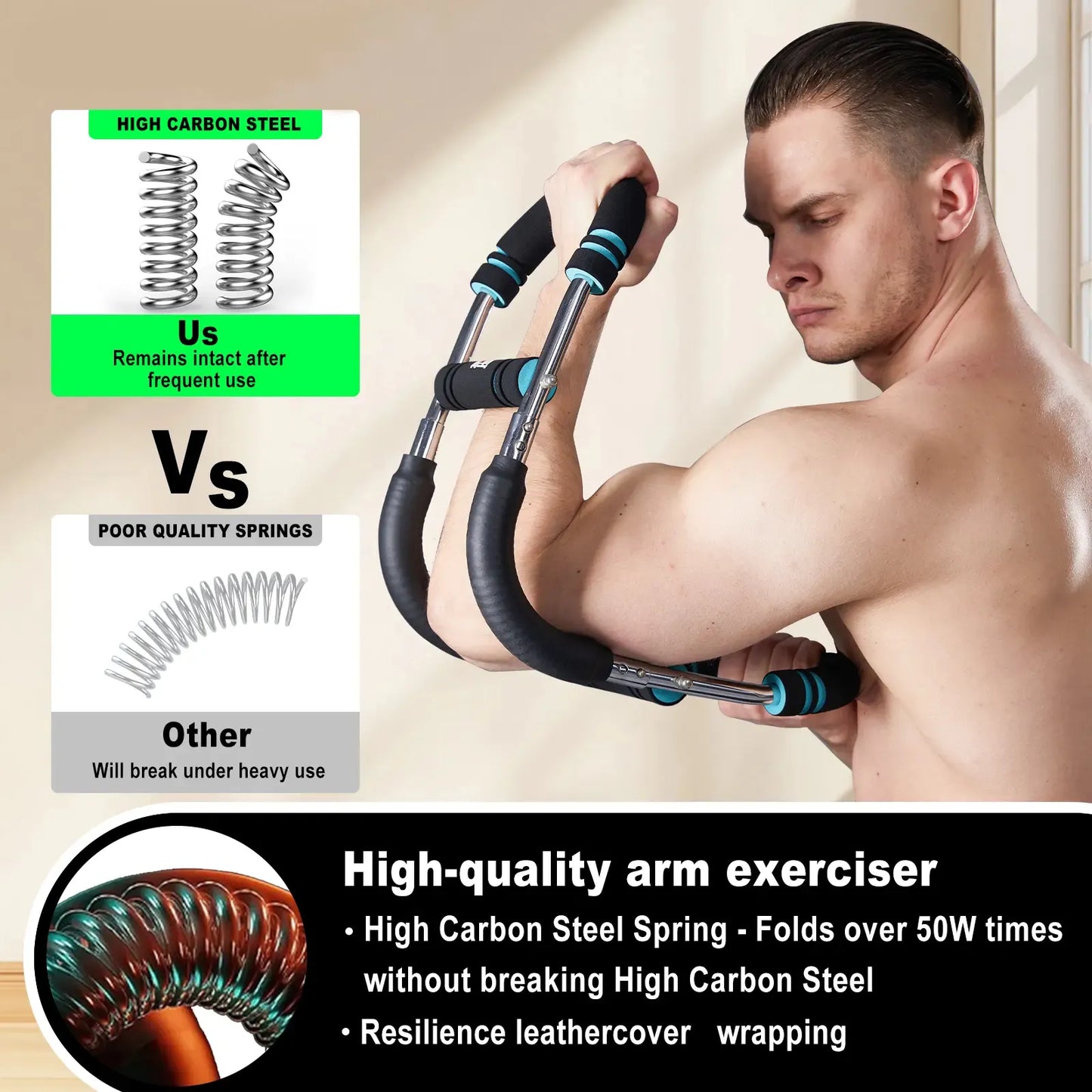 Adjustable U-Shaped Strength Trainer – Multi-Function Arm, Chest & Wrist Workout Equipment
