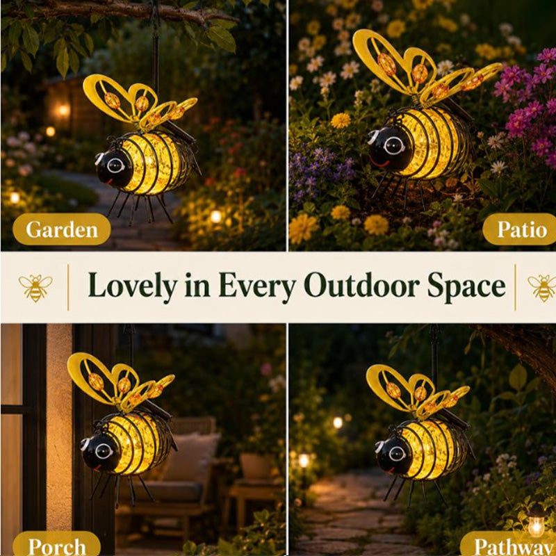 Solar Hanging Bee Garden Light – Waterproof Outdoor LED Garden Decoration