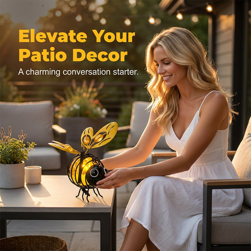 Solar Hanging Bee Garden Light – Waterproof Outdoor LED Garden Decoration