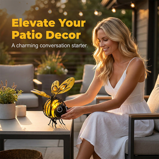 Solar Hanging Bee Garden Light – Waterproof Outdoor LED Garden Decoration