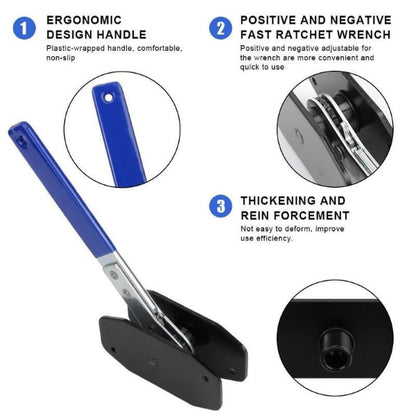 Heavy-Duty Disc Brake Caliper Compression Tool with 10mm Wrench | Brake Pad Piston Spreader for Easy Brake Replacement