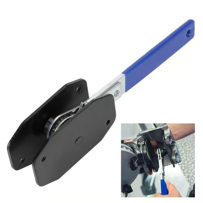 Heavy-Duty Disc Brake Caliper Compression Tool with 10mm Wrench | Brake Pad Piston Spreader for Easy Brake Replacement