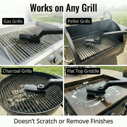 SUMMER SALE Cordless Electric Grill Brush – 180° Rotating Brush Head for Deep BBQ Cleaning
