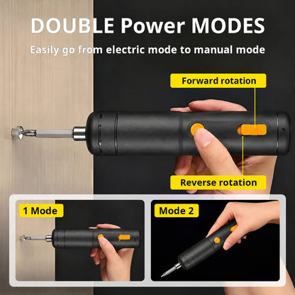 2-in-1 Hybrid Electric Screwdriver – Cordless Precision Power Tool