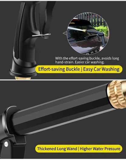 Portable High-Pressure Water Sprayer – Adjustable Garden Hose Nozzle for Car Washing & Outdoor Cleaning