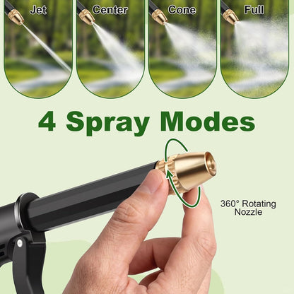 Portable High-Pressure Water Sprayer – Adjustable Garden Hose Nozzle for Car Washing & Outdoor Cleaning
