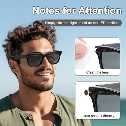 LED Light Blocking Stickers – Laser-Cut Restickable Blackout Covers (12PCS)