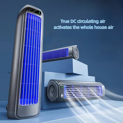 3-in-1 Portable Wireless Cooling Fan with Mist & Wireless Charging | Wall-Mounted Personal Air Cooler