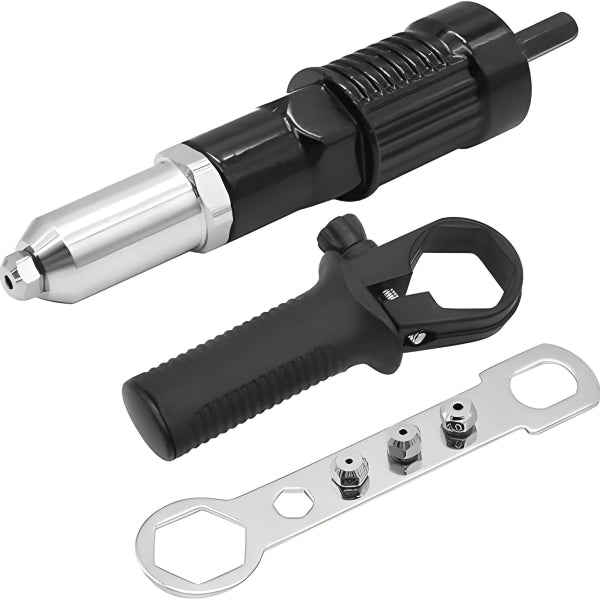 Electric Drill Rivet Gun Adapter – Heavy-Duty Riveting Tool with 80PCS Rivets