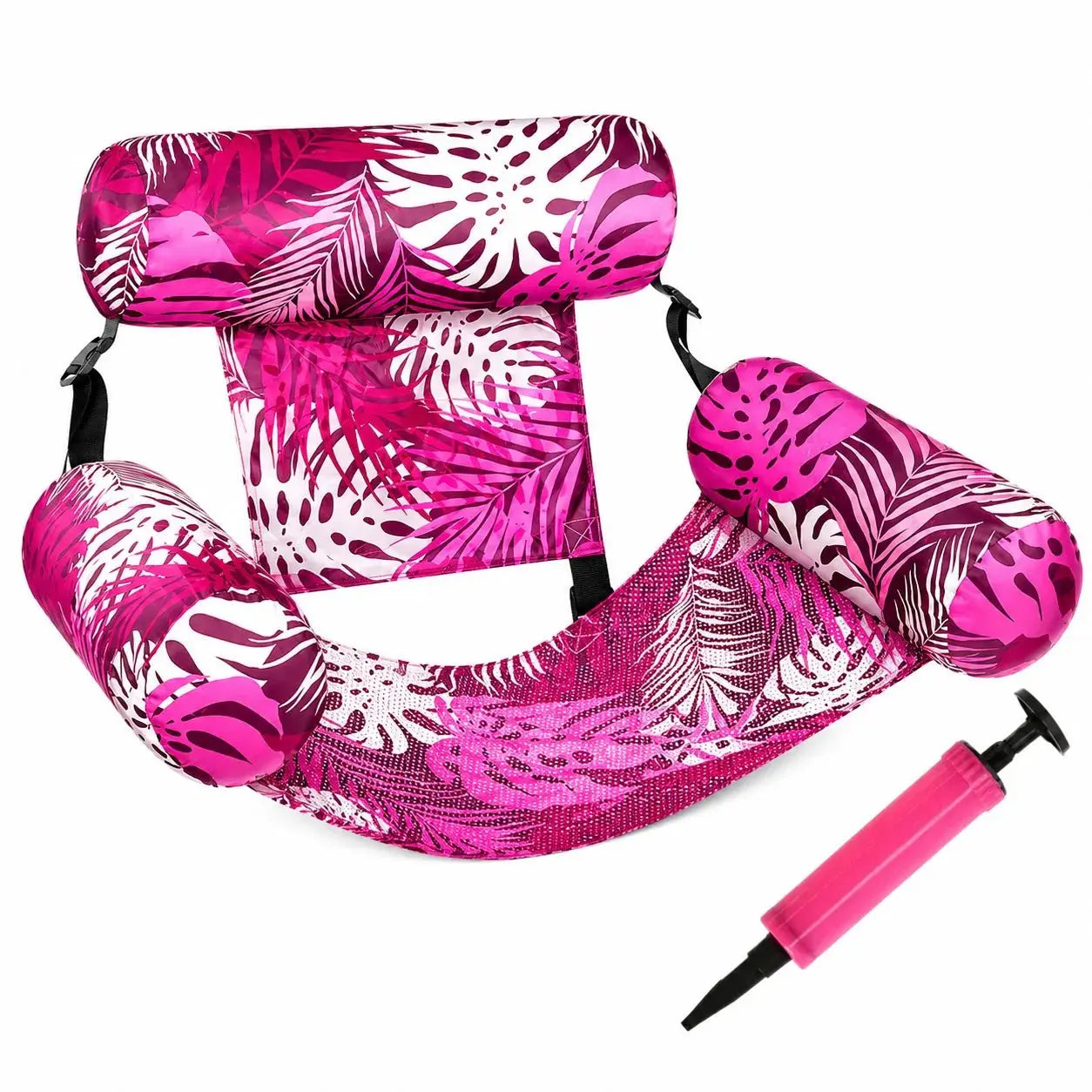 Premium Inflatable Floating Chair – Ergonomic Pool Lounge with Backrest & Armrests