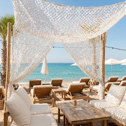 White Reinforced Camouflage Shade Net for Patio & Pergola – Bright Light Shading