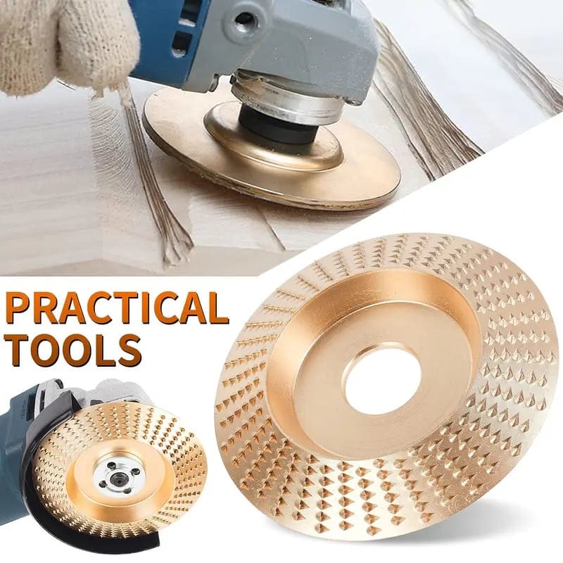3PCS Wood Carving Disc Set – Shaping & Cutting Wheels for 4" & 4-1/2" Angle Grinders