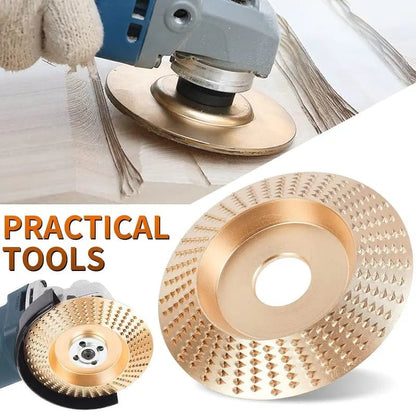 3PCS Wood Carving Disc Set – Shaping & Cutting Wheels for 4" & 4-1/2" Angle Grinders