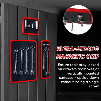 3PCS Magnetic Tool Mat Set – Flexible Magnetic Trays for Garage, Workshop & Auto Repair