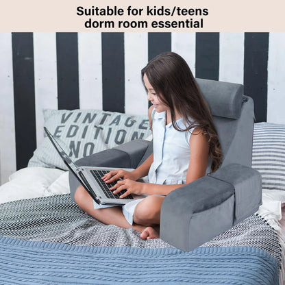 Ergonomic Reading Pillow – Firm Back Support for Reading, Watching TV & Resting