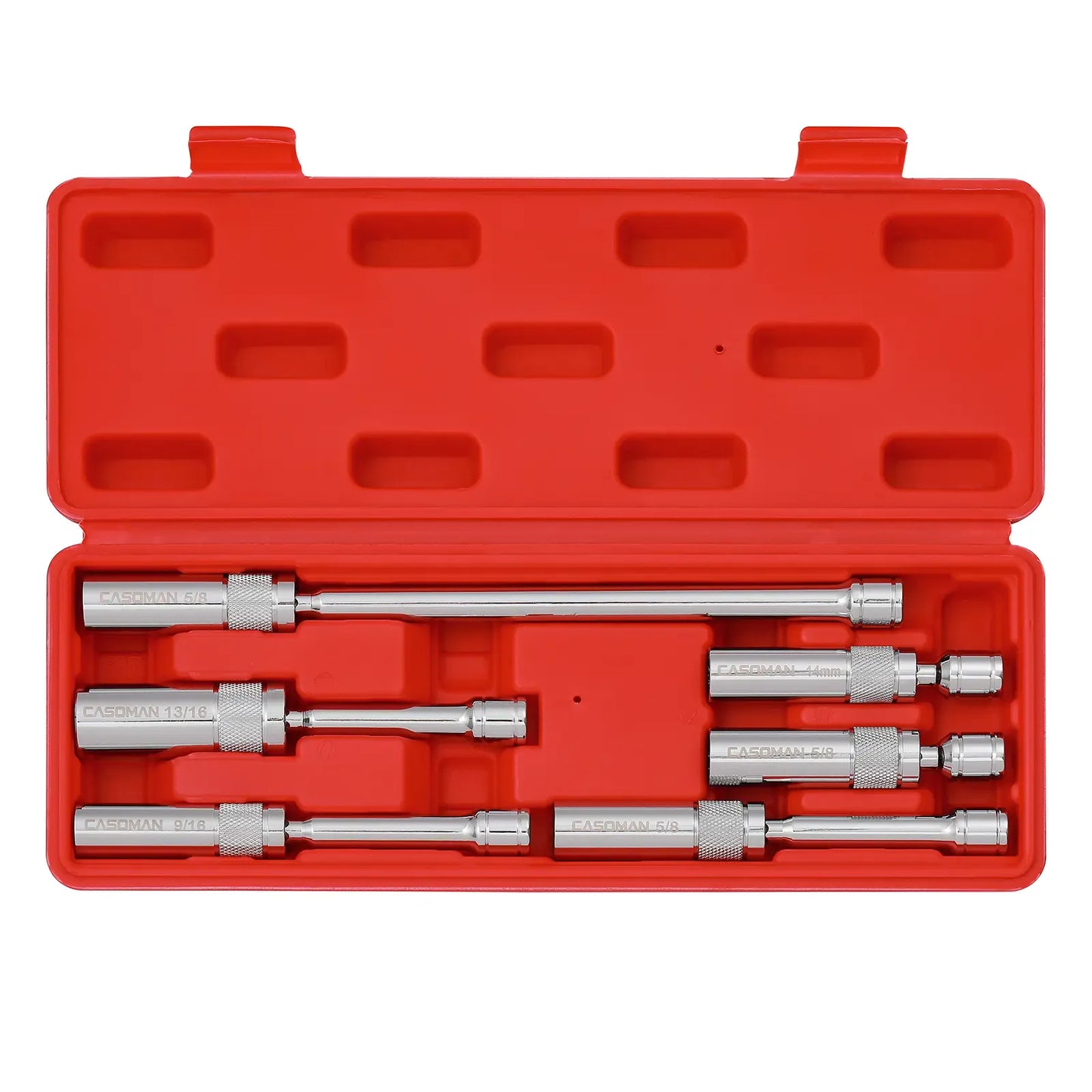 Magnetic Swivel Spark Plug Socket Set – Thin Wall CR-V Steel, 6-Piece Kit