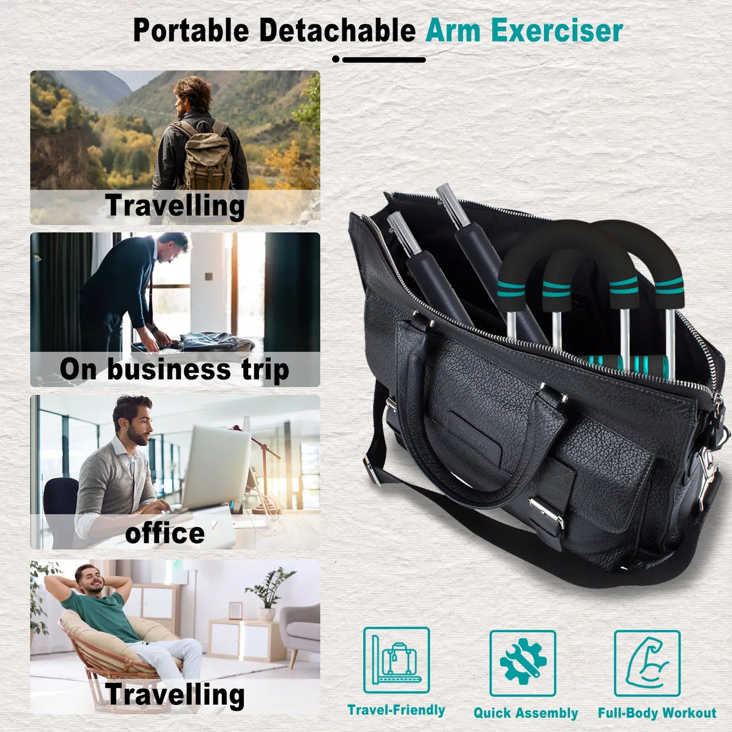 Adjustable U-Shaped Strength Trainer – Multi-Function Arm, Chest & Wrist Workout Equipment