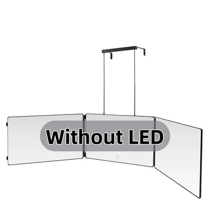 Adjustable LED Light 3-Way Mirror – Portable Trifold 360° Grooming Mirror