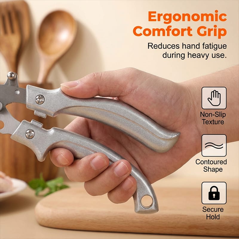 ✂️ Multi-Purpose Kitchen Scissors – Heavy-Duty Stainless Steel Food Shears