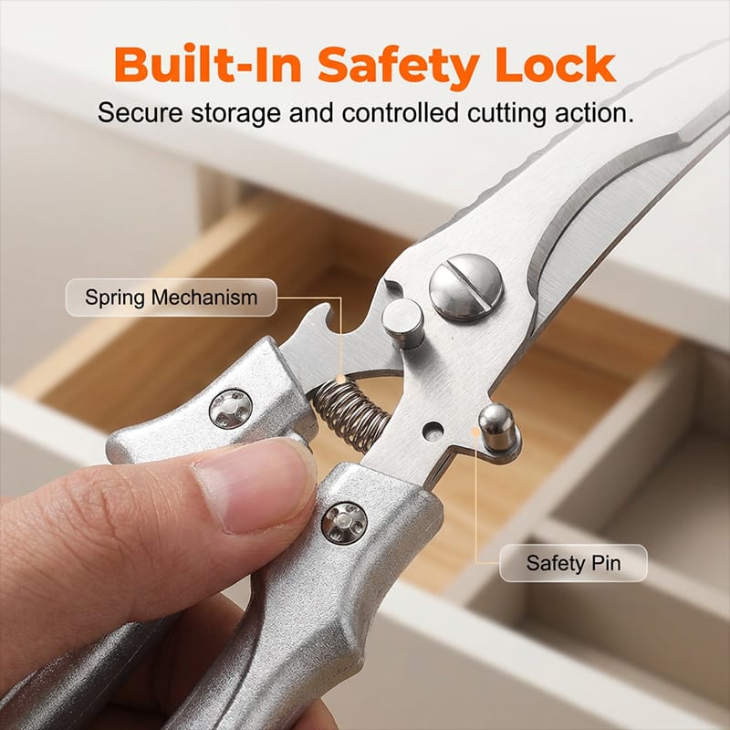 ✂️ Multi-Purpose Kitchen Scissors – Heavy-Duty Stainless Steel Food Shears