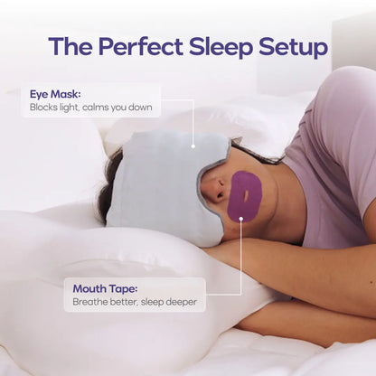 Weighted Sleep Eye Mask – 360° Light Blocking & Deep Pressure Comfort