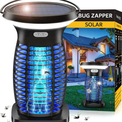 Solar Powered Mosquito Zapper – Waterproof Outdoor Bug Killer Light