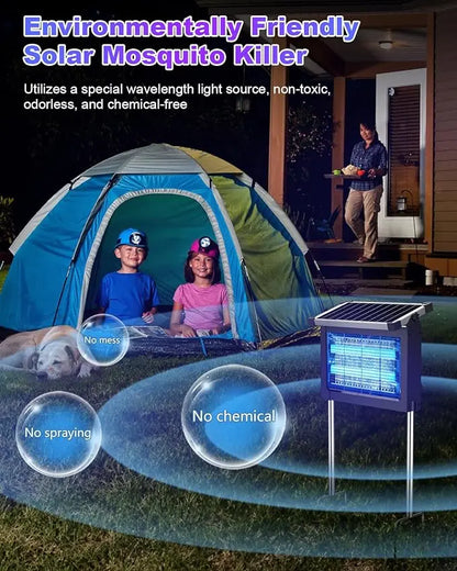 Solar Powered Mosquito Zapper – Waterproof Outdoor Bug Killer Light