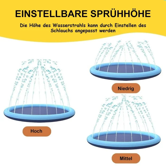 Splash Pad Sprinkler Pool – Outdoor Water Play Mat for Dogs, Kids & Backyard Fun