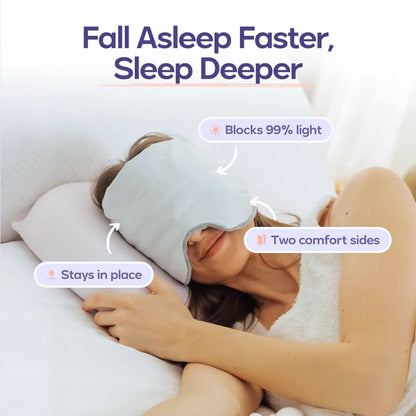 Weighted Sleep Eye Mask – 360° Light Blocking & Deep Pressure Comfort