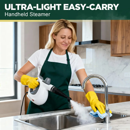 Portable Handheld Steam Cleaner – Multi-Purpose Deep Cleaning Tool with 12 Accessories