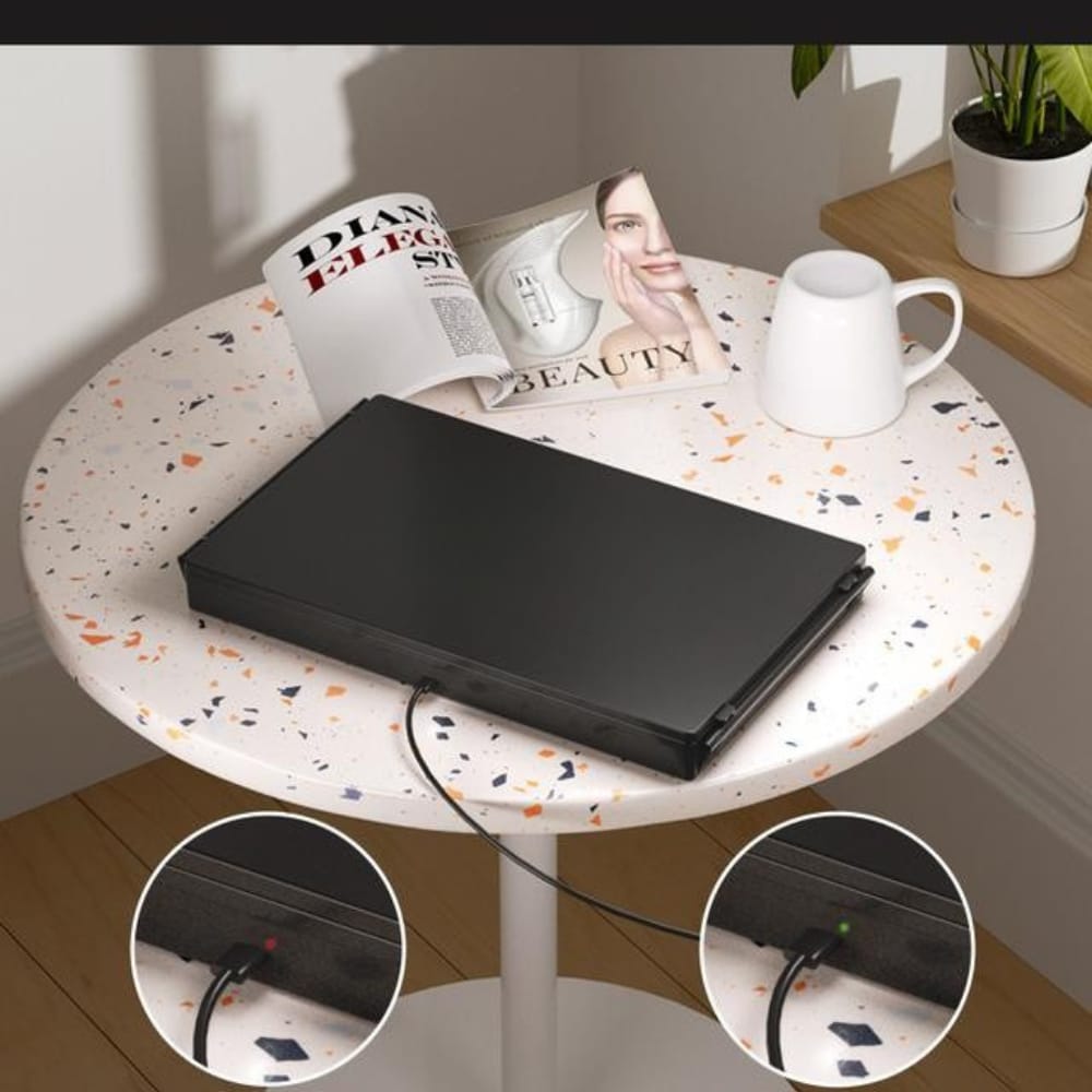 Adjustable LED Light 3-Way Mirror – Portable Trifold 360° Grooming Mirror
