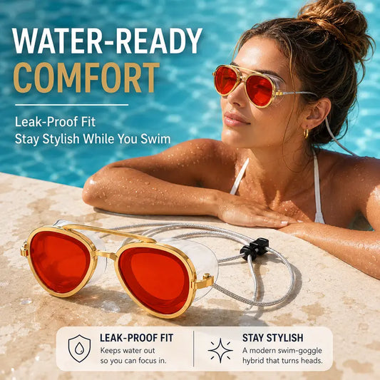 Premium Anti-Fog Swim Goggles – Leakproof Wide View Swimming Goggles with UV Protection