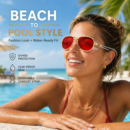 Premium Anti-Fog Swim Goggles – Leakproof Wide View Swimming Goggles with UV Protection