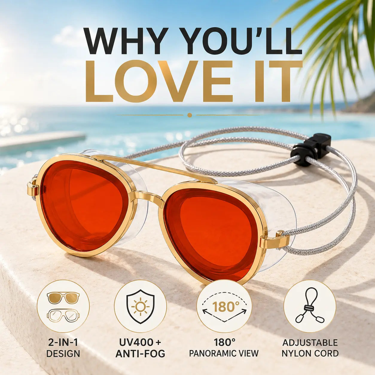 Premium Anti-Fog Swim Goggles – Leakproof Wide View Swimming Goggles with UV Protection