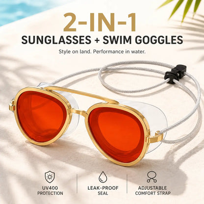 Premium Anti-Fog Swim Goggles – Leakproof Wide View Swimming Goggles with UV Protection